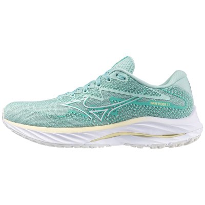 Zapatillas Para Correr Mizuno WAVE Rider 27 Mujer - Turquesa Claro / Blancos - Chile M693GEMRSX